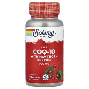 Solaray CoQ-10 עם אוכמניות- לבריאות הלב - 30 כמוסות