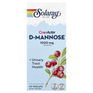 Solaray CranActin D-Mannose 60 כמוסות - לתמיכה בדרכי השתן