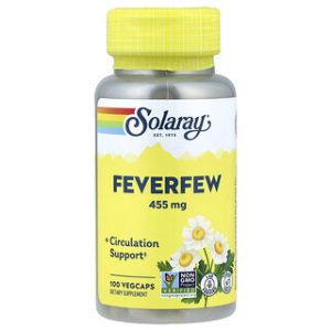 Solaray Feverfew 455 מ"ג - 100 כמוסות צמחיות להקלה