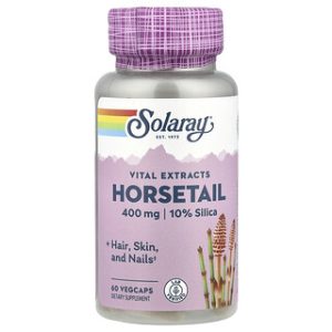 Solaray Horsetail 400 מ"ג - תוסף צמחי זנב הסוס - 60 כמוסות