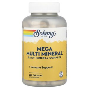 Solaray Mega Multi Mineral - ויטמינים ומינרלים, 200 כמוסות