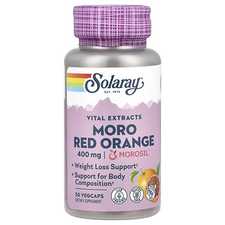 Solaray Moro Red Orange 400 מ"ג - תוסף תזונה 30 כמוסות