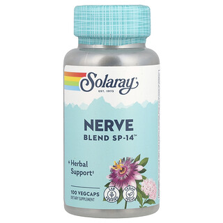 Solaray Nerve Blend SP-14 - כמוסות תמיכה עצבית - 100 יח'