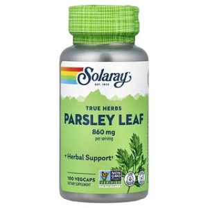 Solaray True Herbs, פטרוזיליה - 100 כמוסות צמחיות