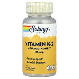 Solaray Vitamin K2 - Menaquinone-7 50 מק"ג - 60 כמוסות