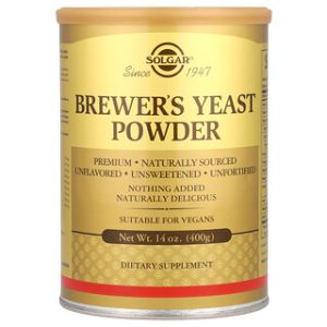 Solgar Brewers Yeast Powder - תוסף תזונה טבעי 400 גרם