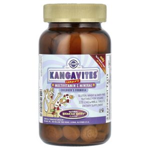 Solgar Kangavites בונסין ברי - ויטמינים לילדים 120 טבליות
