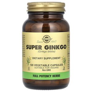 Solgar Super Ginkgo - 120 כמוסות צמחיות - זיכרון וריכוז
