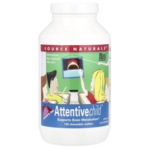 Source Naturals Attentive Child - סוכריות מציצה מתוקות