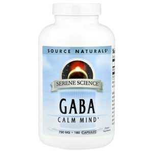 Source Naturals GABA 750 מ"ג - כמוסות להרגעה טבעית