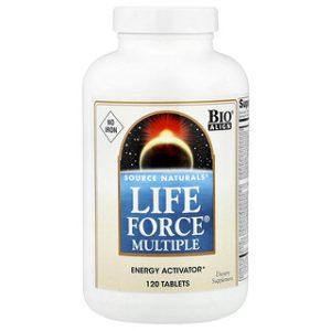 Source Naturals Life Force - ויטמינים ללא ברזל 120 טבליות