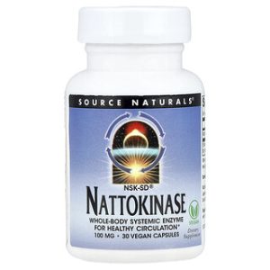 Source Naturals Nattokinase 100 מ"ג , 30 כמוסות טבעוניות