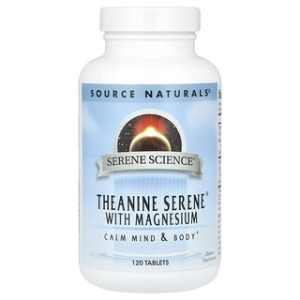Source Naturals Theanine Serene עם מגנזיום - 120 טבליות