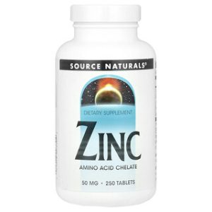 Source Naturals אבץ 50 מ"ג - 250 טבליות - תוסף תזונה
