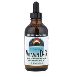 Source Naturals ויטמין D-3 - 118 מ"ל - חיזוק חיוני