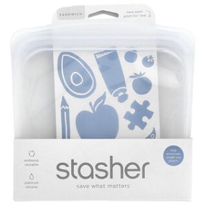 Stasher - שקית אחסון רב פעמית סנדוויץ' שקוף