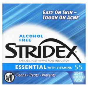 Stridex Essential - פדים לניקוי פנים ללא אלכוהול