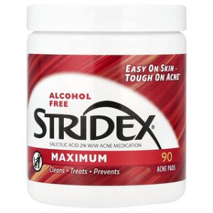 Stridex-פתחיות מקסימום ללא אלכוהול-90 יחידות