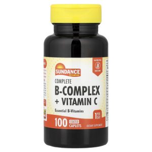 Sundance Vitamins B-Complex + C - 100 כמוסות מצופות