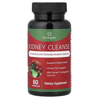 Sunergetic Kidney Cleanse - ניקוי כליות טבעי , 60 כמוסות
