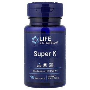 Super K Life Extension - ויטמין K חזק - 90 כמוסות