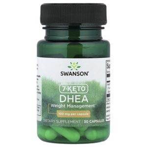 Swanson 7-Keto DHEA 100 מ"ג - 30 כמוסות - תוסף תזונה