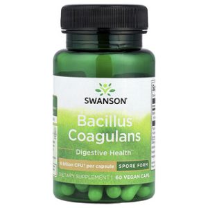 Swanson Bacillus Coagulans - 6 מיליארד CFU , 60 כמוסות