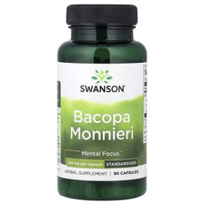 Swanson Bacopa Monnieri 250 מ"ג - 90 כמוסות - לשיפור הזיכרון