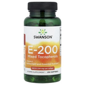 Swanson E-200 טוקופרולים מעורבים - 250 כמוסות רכות