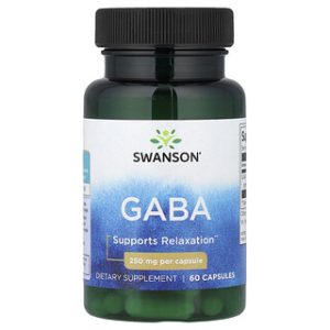 Swanson Gaba 250 מ"ג - 60 כמוסות - להרגעה טבעית