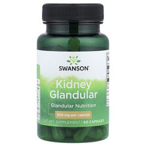 Swanson Kidney Glandular 500 מ"ג - תוסף לבריאות הכליות