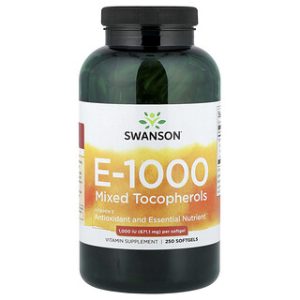 Swanson Vitamin E-1000 - טוקופרולים מעורבים - 250 כמוסות