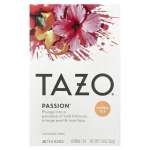 TAZO תה צמחים פסיפלורה - נטול קפאין 20 שקיקים
