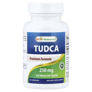 TUDCA 250 מ"ג , Best Naturals , 60 כמוסות - בריאות כבד
