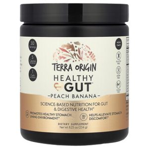 Terra Origin- Healthy Gut אבקת שיפור עיכול בטעם אפרסק בננה