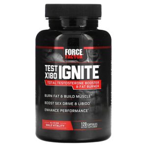 Test X180 Ignite Force Factor - תוסף טסטוסטרון 120 כמוסות