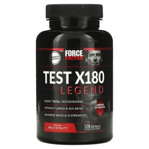 Test X180 Legend - תוסף טסטוסטרון Force Factor - 120 כמוסות