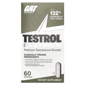 Testrol Platinum - מגביר טסטוסטרון טבעי - 60 כמוסות