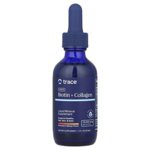 Trace Ionic Biotin + Collagen 75,000 mcg תות-מנגו