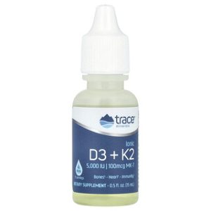 Trace Ionic D3 + K2 - טיפות ויטמין D3+K2 לילדים