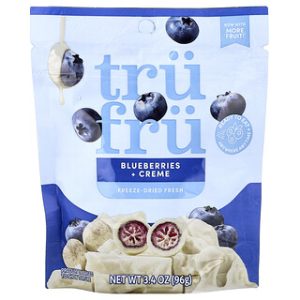 Tru Fru אוכמניות מיובשות בהקפאה + קרם - 96 גרם