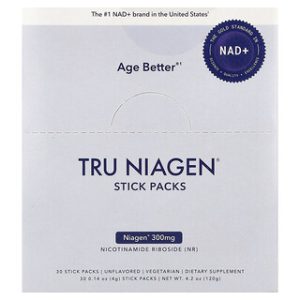 Tru Niagen - ניאצין NAD+ טהור - 30 שקיקים ללא טעם