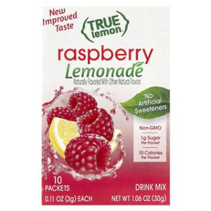 True Lemon Raspberry - חבילת 10 שקיקים - משקה הדרים