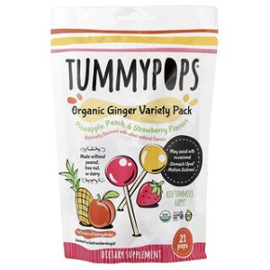 Tummydrops Tummypops אורגני - מארז ג'ינג'ר 21 סוכריות