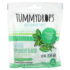 Tummydrops מנטה טבעי - 33 סוכריות מציצה להקלה