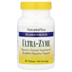 Ultra-Zyme NaturesPlus - תוסף עיכול חזק 90 טבליות