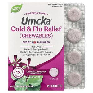 Umcka להקלה על צינון ושפעת - טבליות לעיסה לילדים