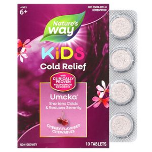 Umcka לילדים - הקלה בצינון ללא נמנום 6+ - 10 טבליות