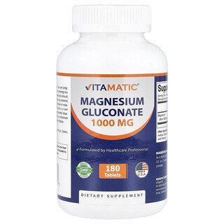 Vitamatic מגנזיום גלוקונט 1000 מ"ג - 180 טבליות
