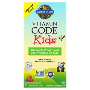 Vitamin Code Kids - מולטי ויטמין לילדים בטעם דובדבן